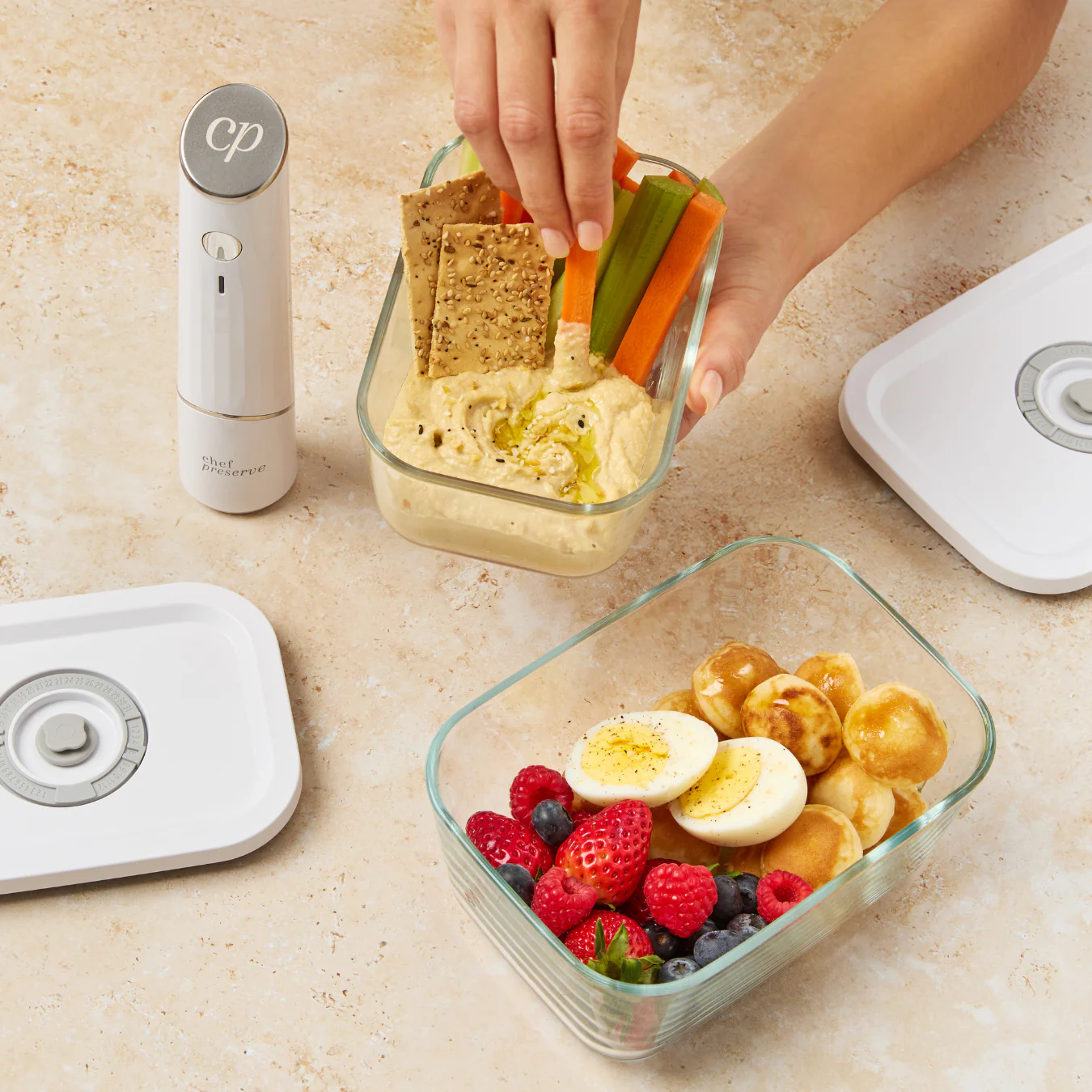 Chef Preserve Compact Vacuum Sealer Meal Prep Bundle - Image 7
